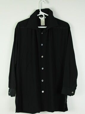 Issey Miyake Black Button-Front Shirt